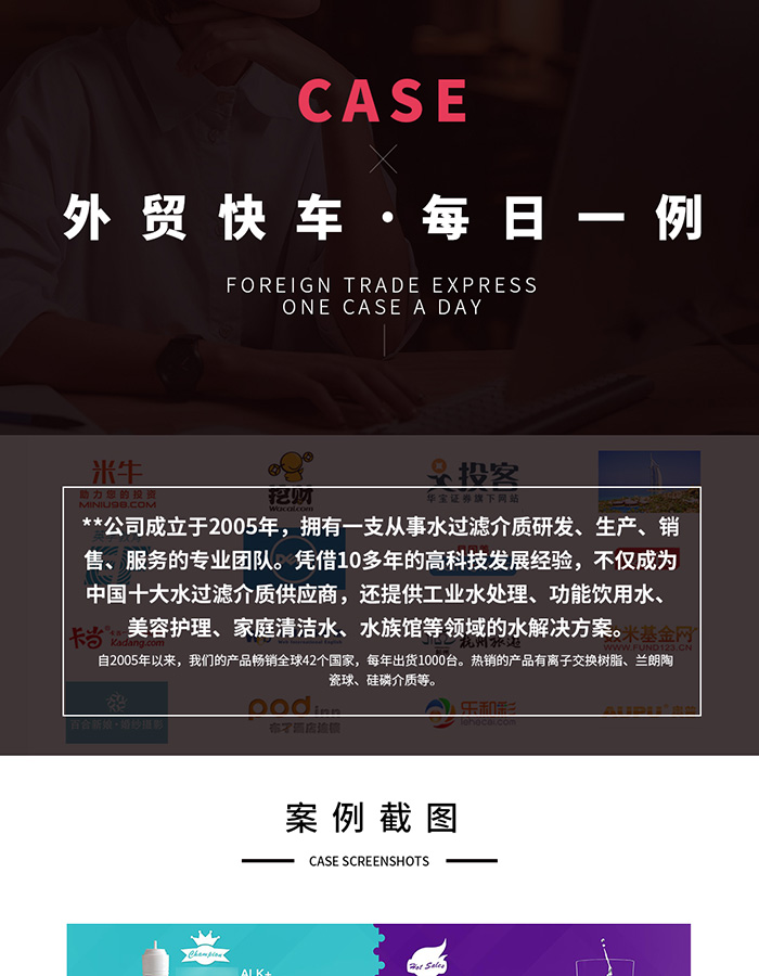 水過濾產(chǎn)品谷歌SEO案例